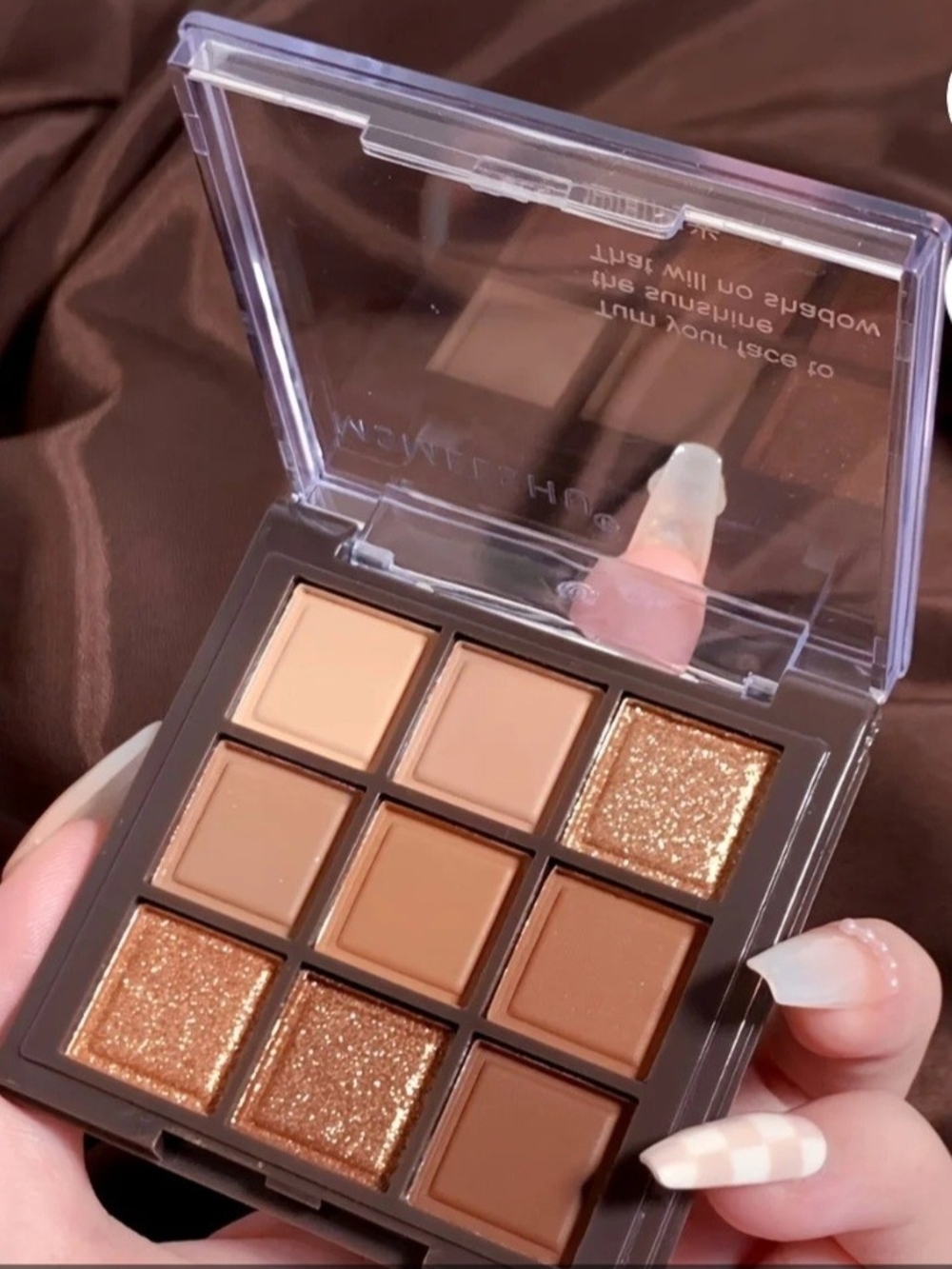 Eyeshadow Neutral Brown Palette - 9-Shade Matte & Shimmer NWOT
